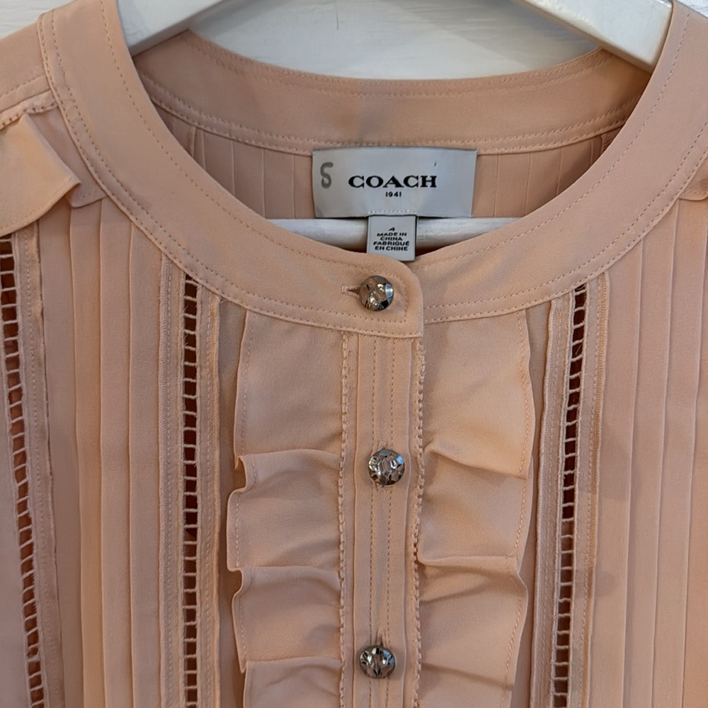 Coach Peach Ruffled Dress - Picture 4 of 4